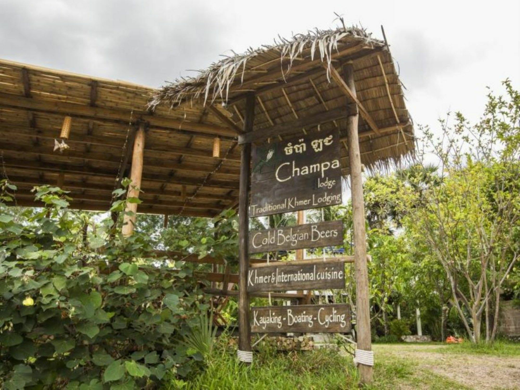 Champa Lodge Kampot Eksteriør billede